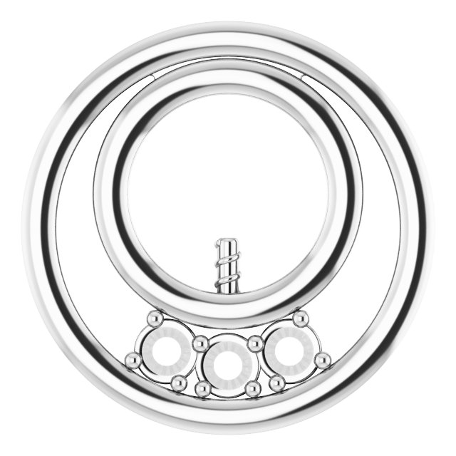 Family Pearl Circle Necklace or Pendant