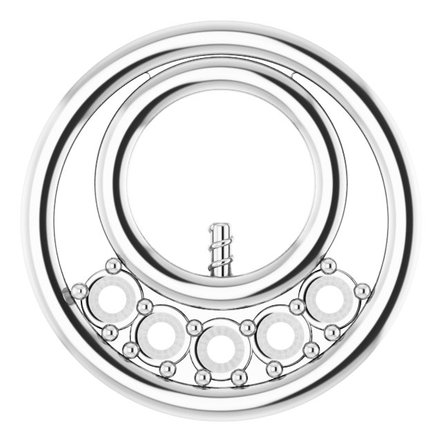 Family Pearl Circle Necklace or Pendant