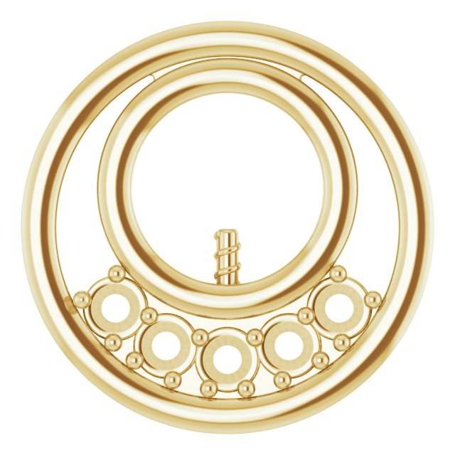 Family Pearl Circle Necklace or Pendant