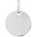 Sterling Silver 9.5 mm Disc Pendant