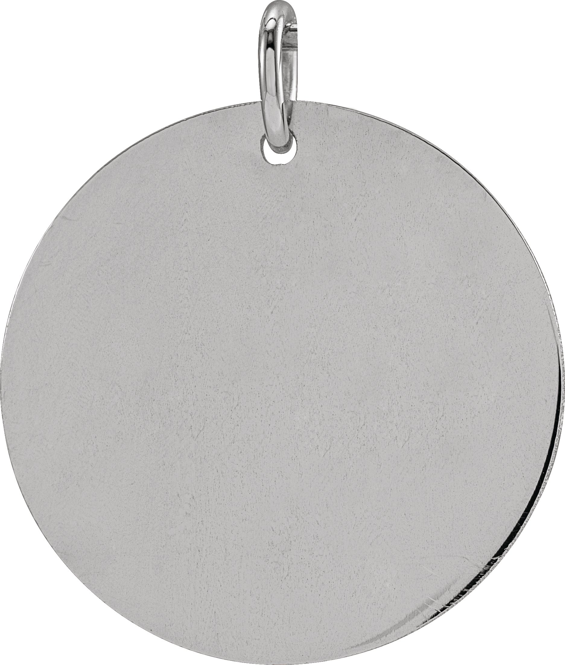 14K White Be Posh®  Disc Pendant