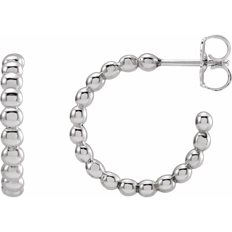 Beaded Hoop Earrings