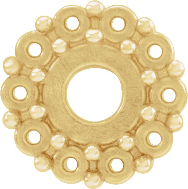 Rose-Cut Halo-Style Earring Setting