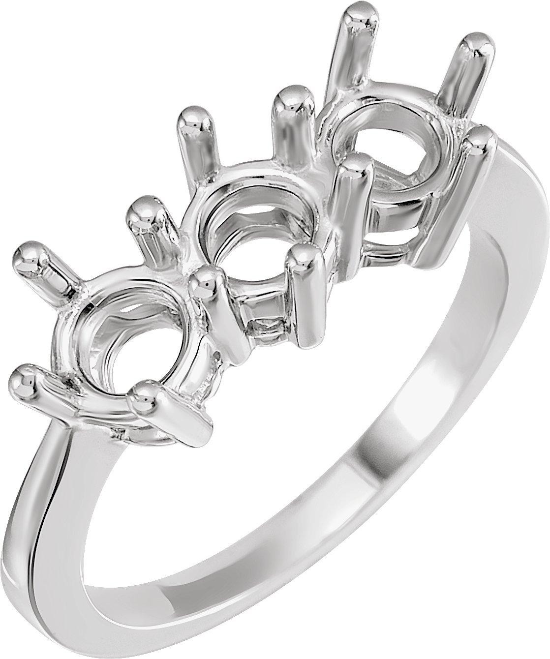 Three-Stone Anniversary Band