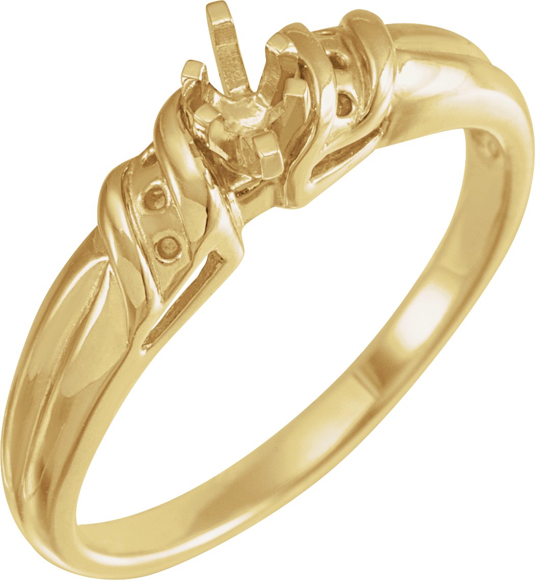 Accented Engagement Ring or Band