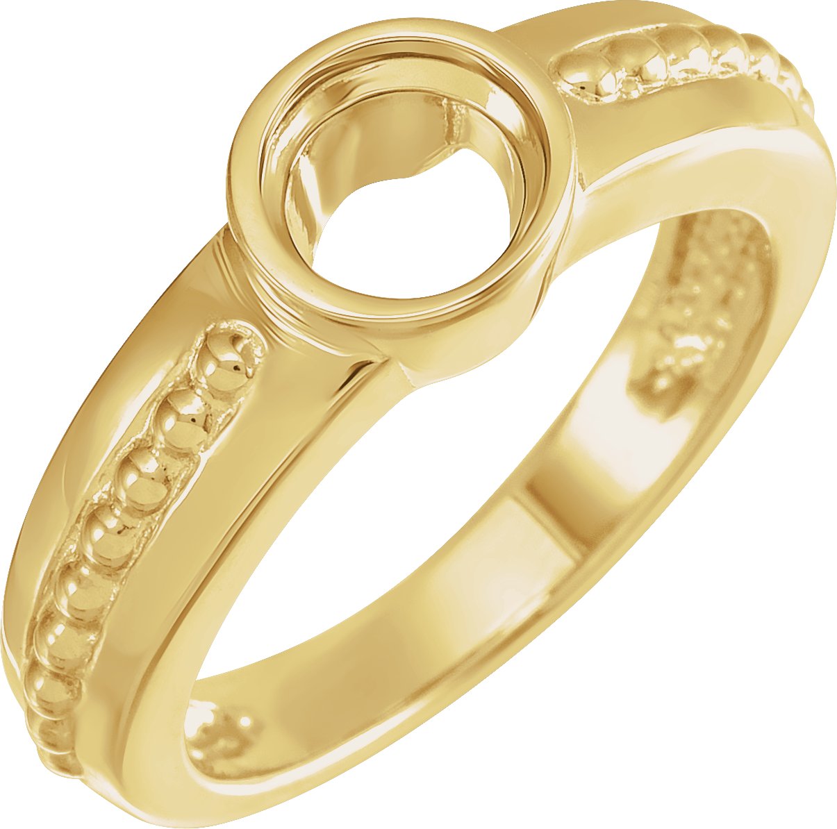 Bezel-Set Solitaire Engagement Ring