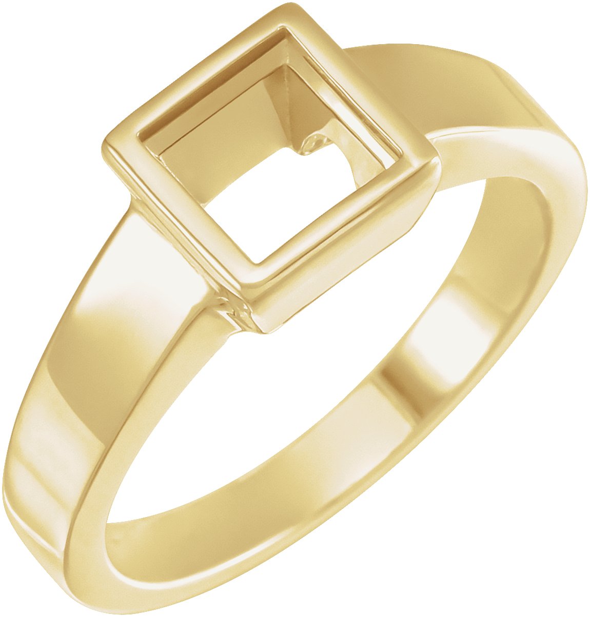Bezel-Set Solitaire Engagement Ring