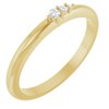 14K Yellow .05 CTW Diamond Graduated Stackable Ring Ref 18531740