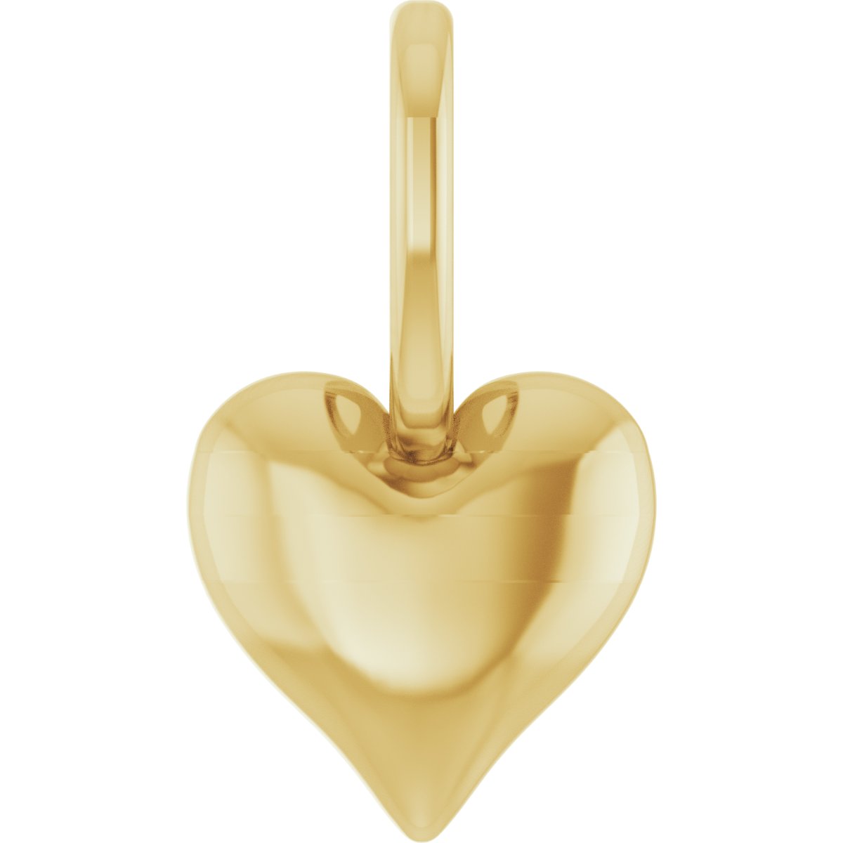 14K Yellow Puffy Heart Charm or Pendant Ref 18495957