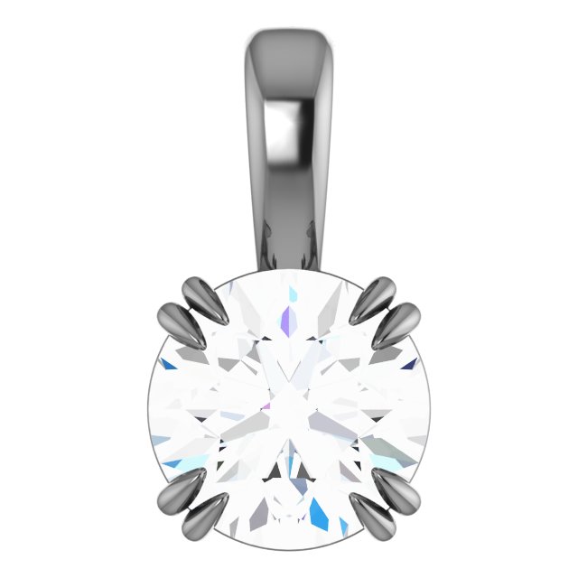 Double-Claw Solitaire Pendant