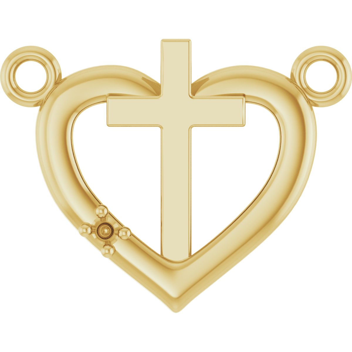 Heart & Cross Necklace or Center