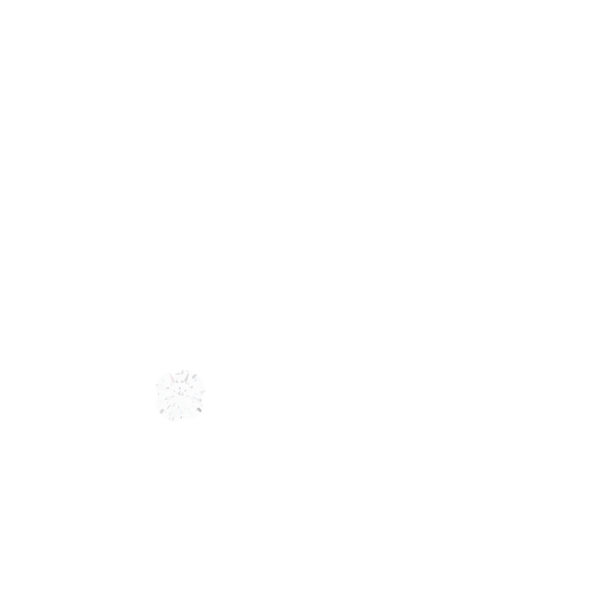 14k White Gold