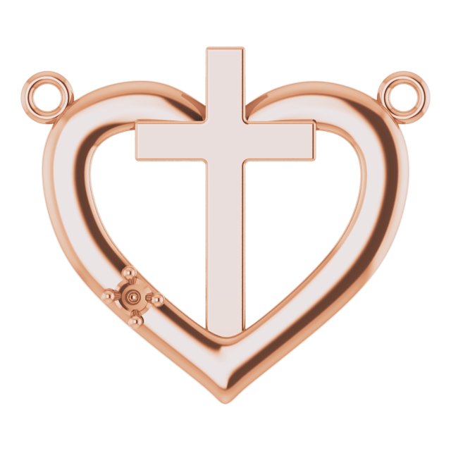 Heart & Cross Necklace or Center