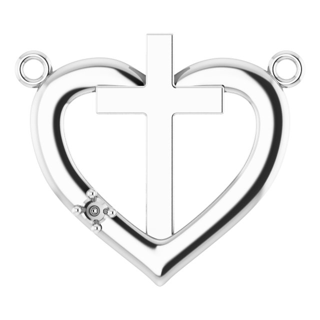 Heart & Cross Necklace or Center