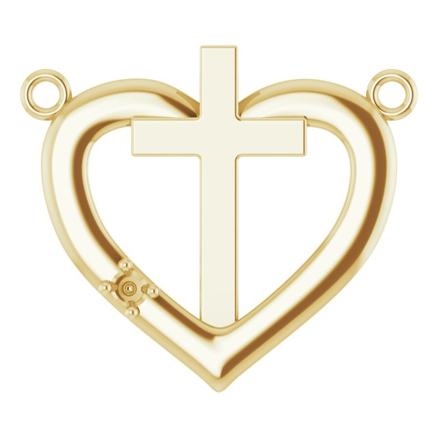 Heart & Cross Necklace or Center