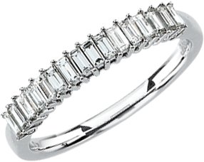 14K White 1/2 CTW Diamond Anniversary Band