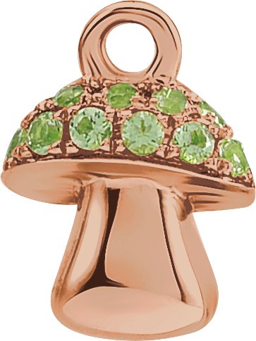 Petite Pavé® Mushroom Dangle