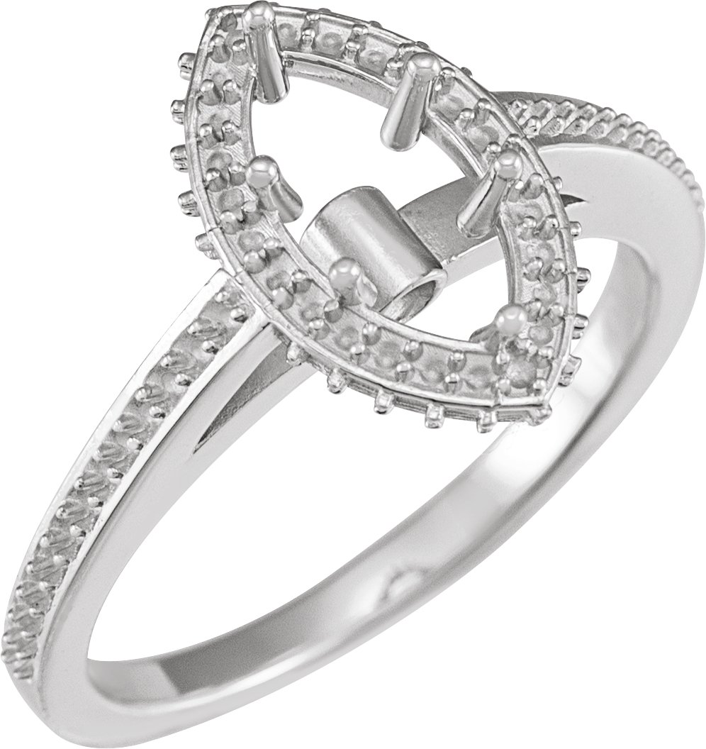 Hidden Halo-Style Engagement Ring