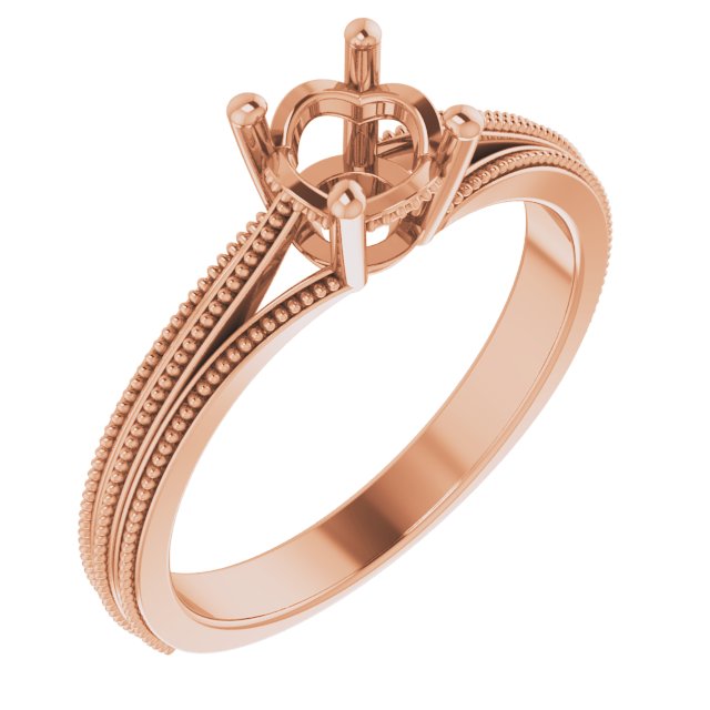 Solitaire Engagement Ring or Band
