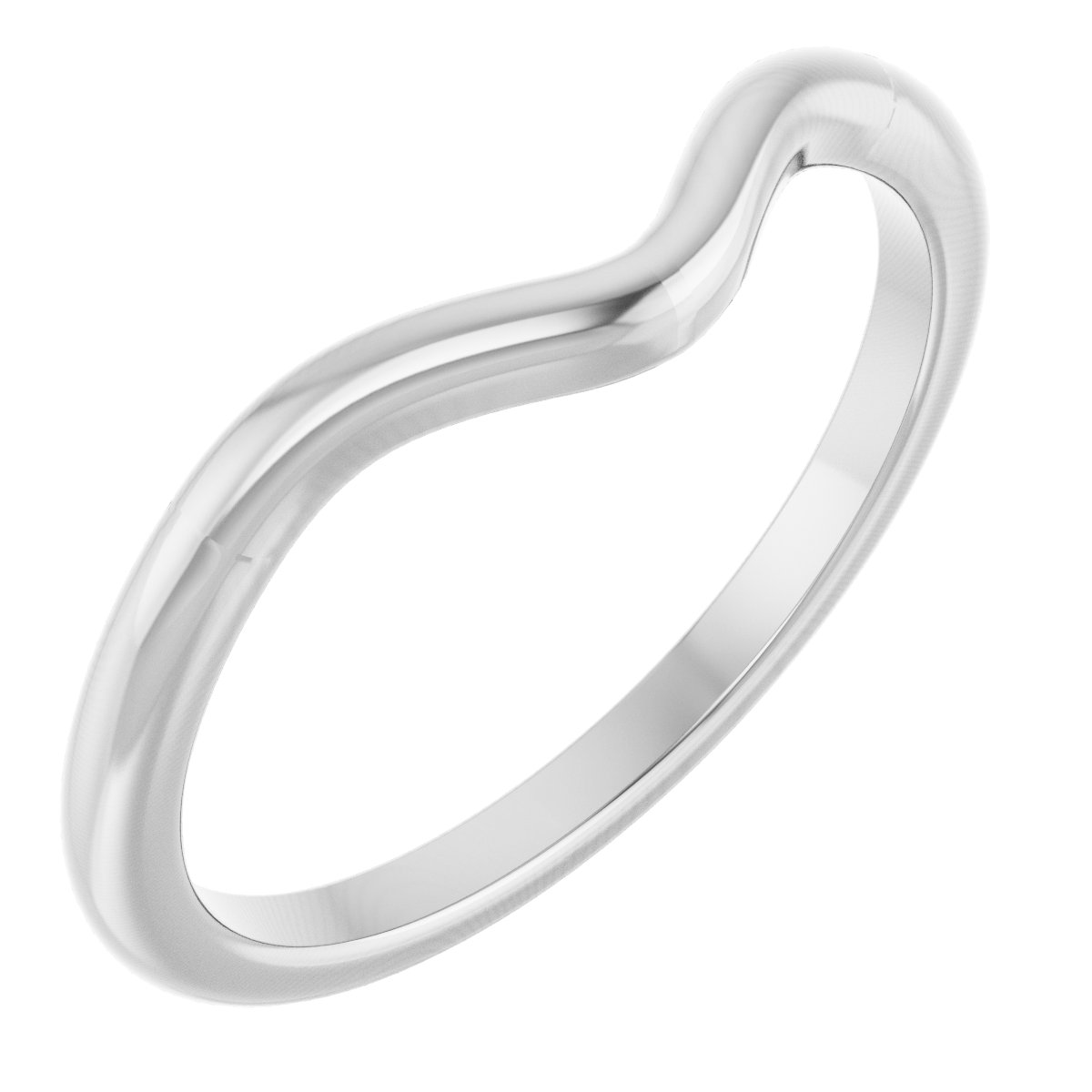 14K White Matching Band