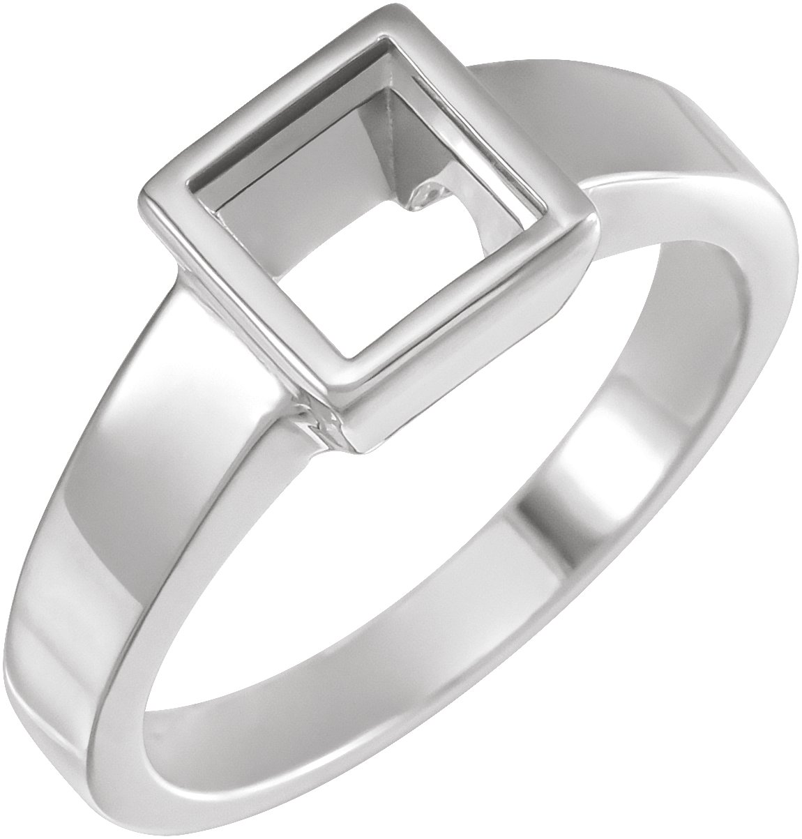 Bezel-Set Solitaire Engagement Ring
