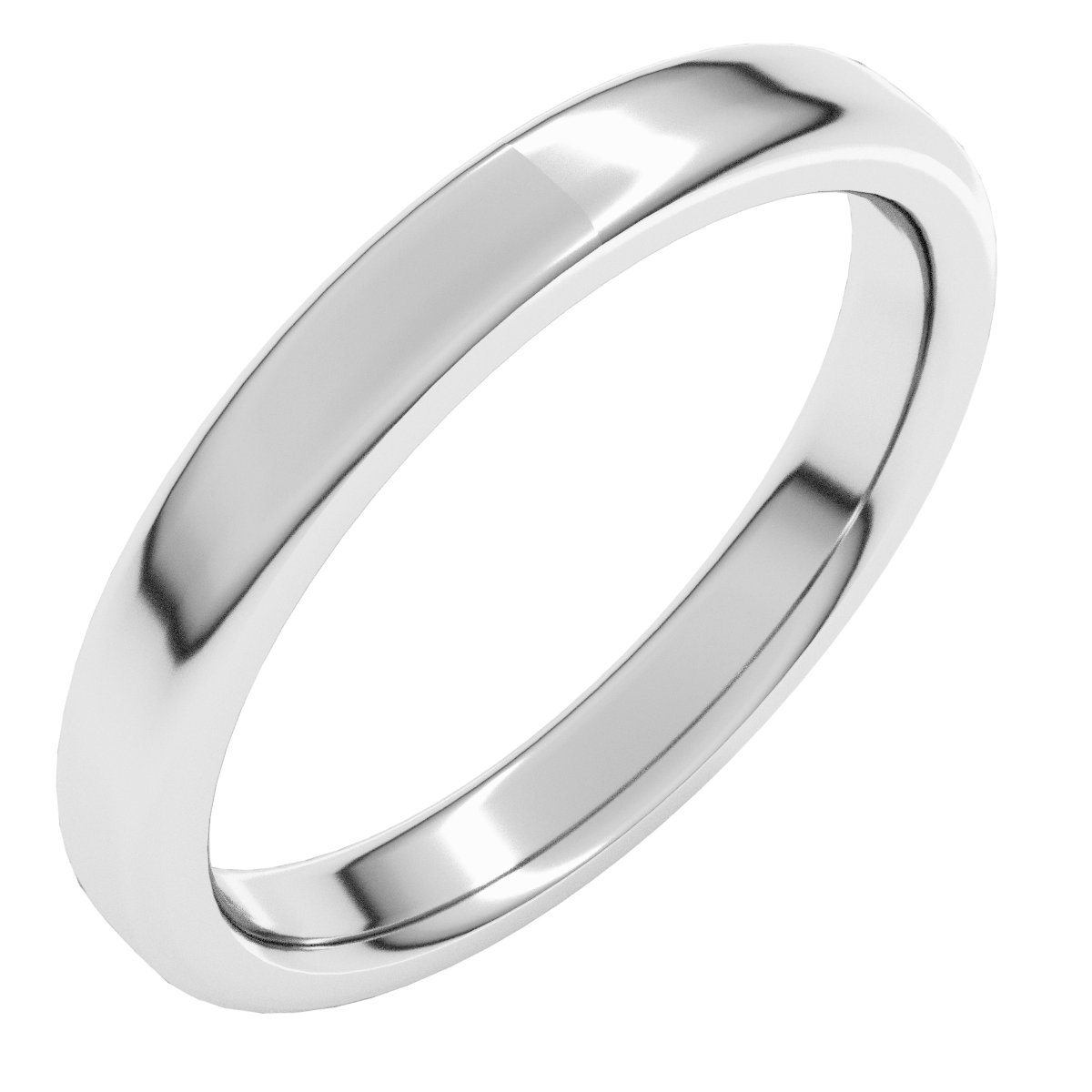 Round-Edge Comfort-Fit Flat Band