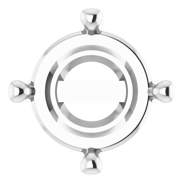 Rose-Cut Earring Setting