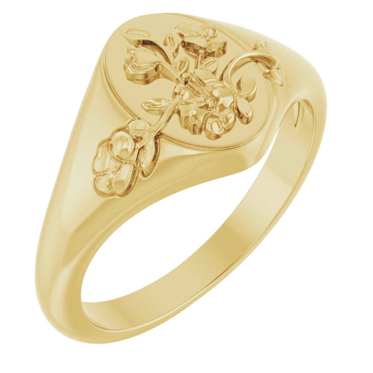 Floral Signet Ring