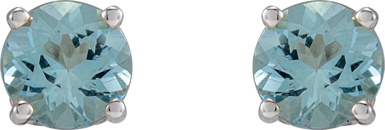 Alternative view of Round 4-Prong Stud Earrings