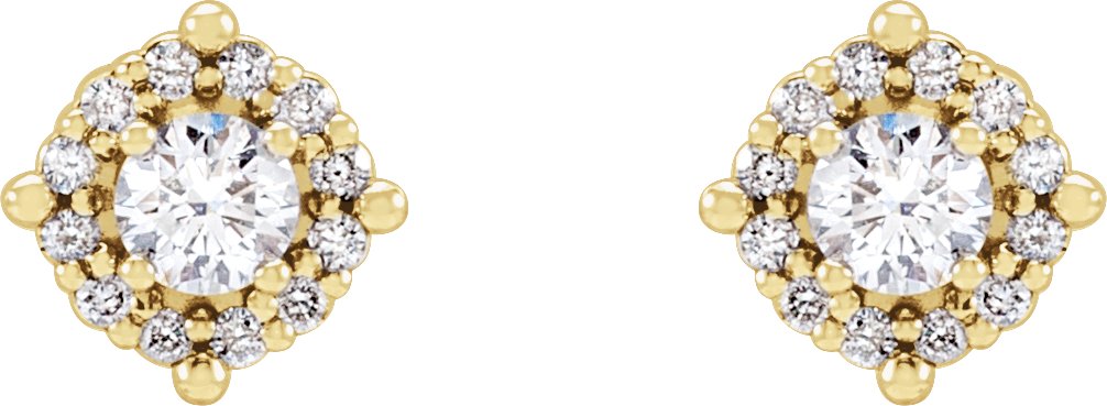 Alternative view of Halo-Style Earrings