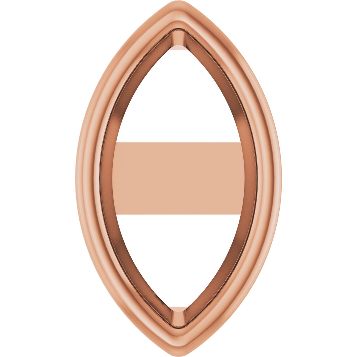 Marquise Bezel-Set Earring Setting