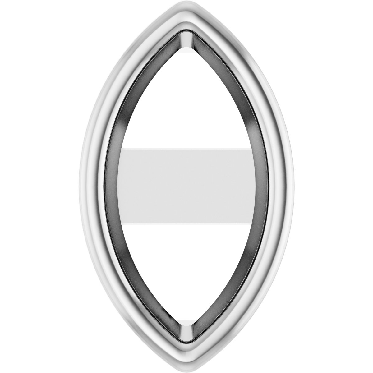 Marquise Bezel-Set Earring Setting