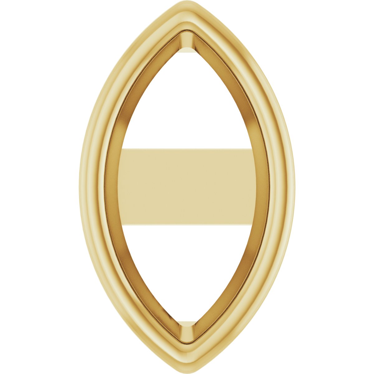 Marquise Bezel-Set Earring Setting