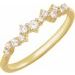 14K Yellow 1/4 CTW Lab-Grown Diamond Scattered Stackable Ring