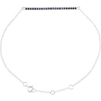 14K White Pink Sapphire 8 inch Bracelet Ref. 5949972