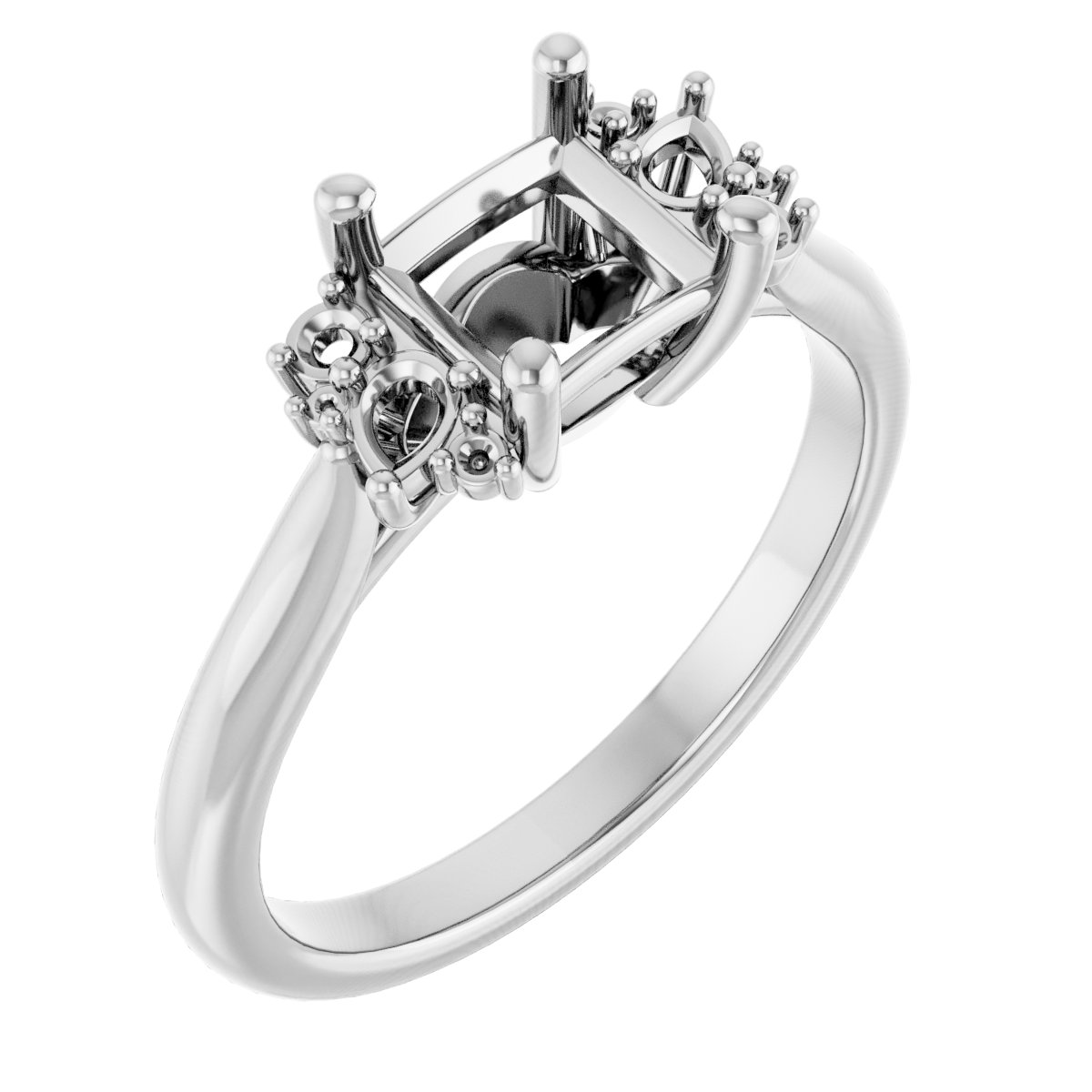 Accented Engagement Ring