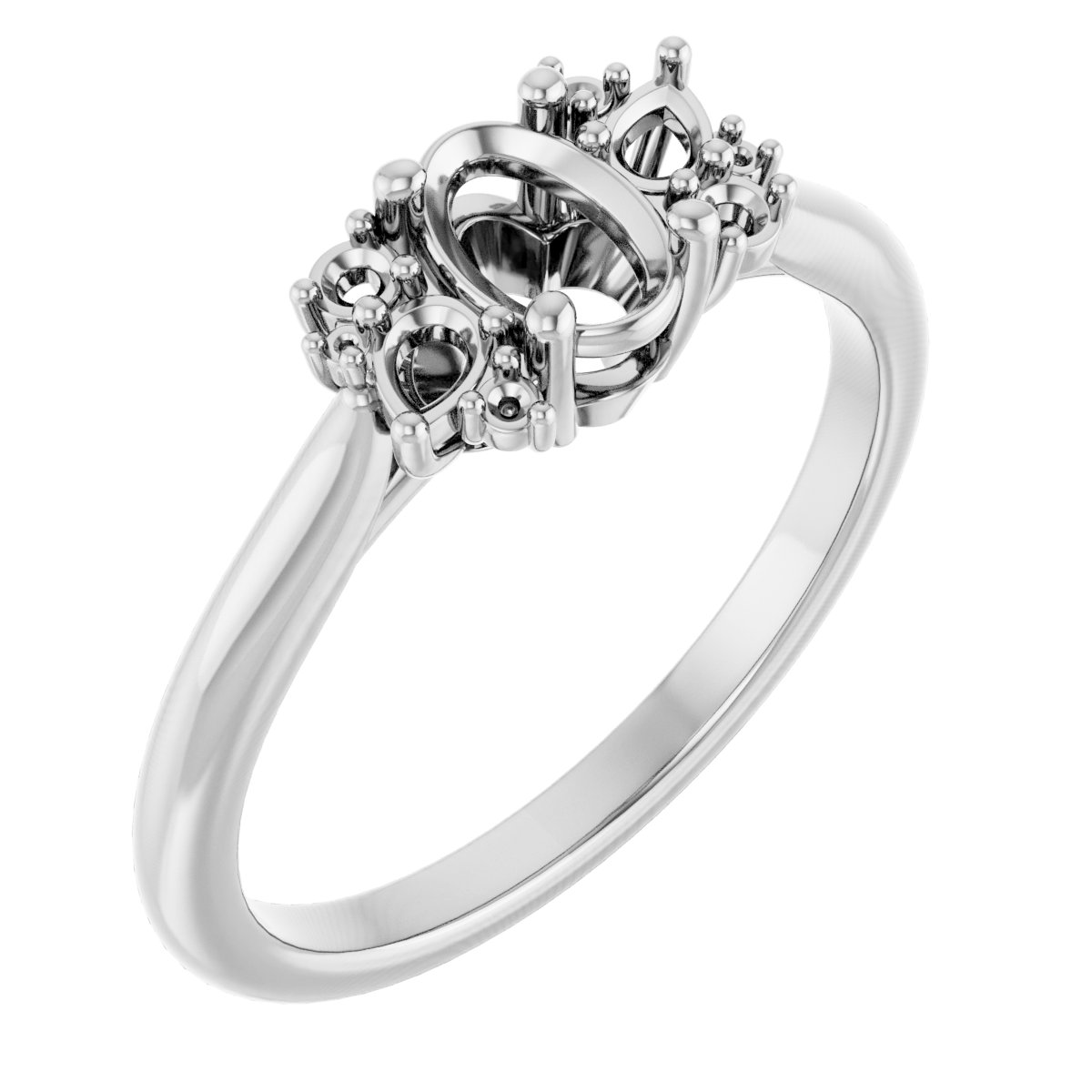 Accented Engagement Ring