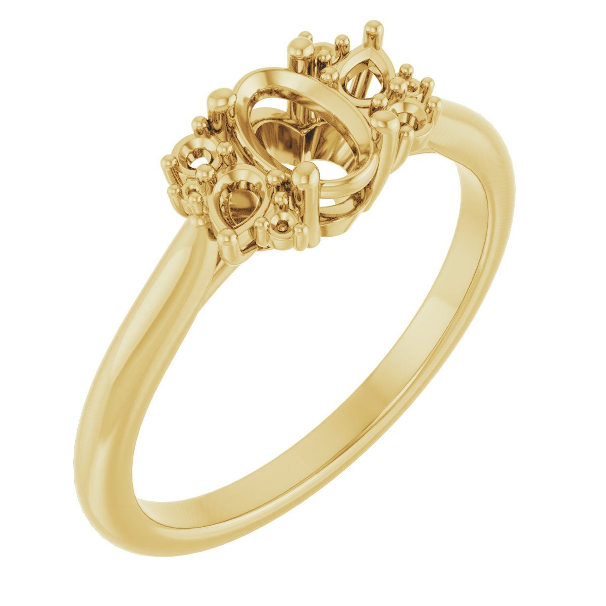 Accented Engagement Ring