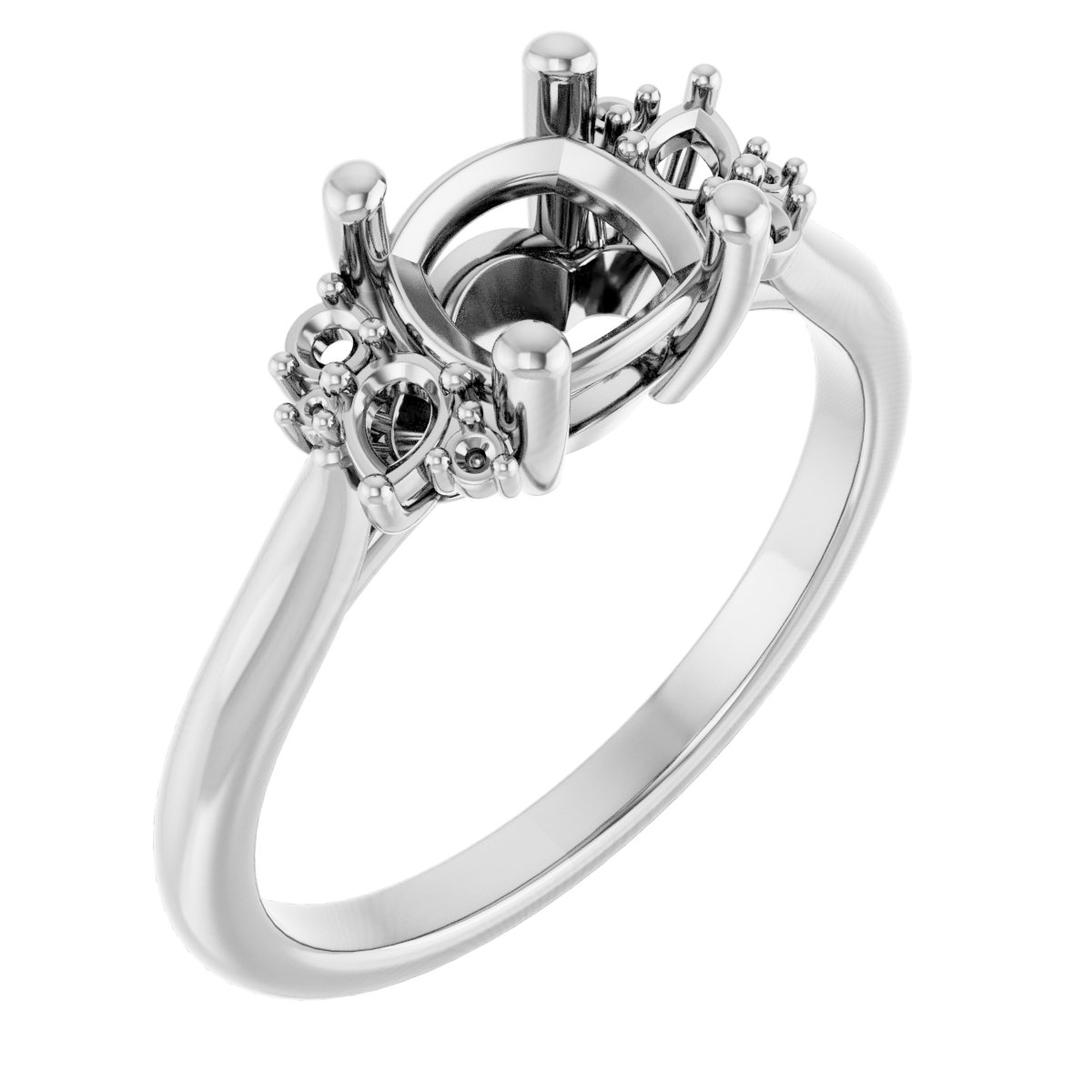 Accented Engagement Ring