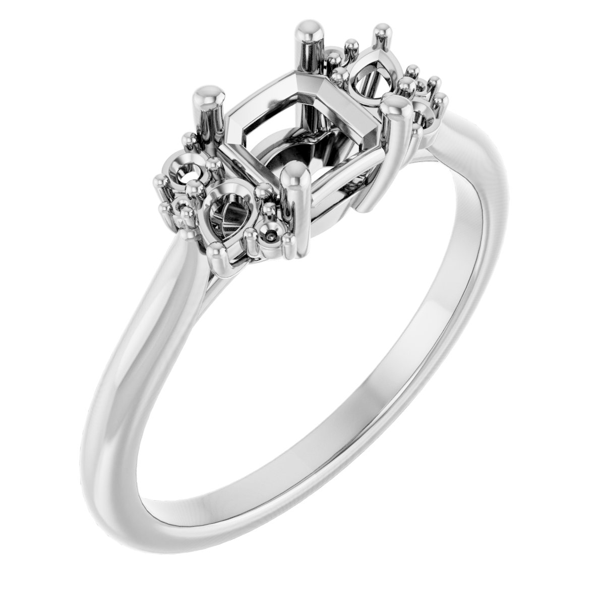 Accented Engagement Ring