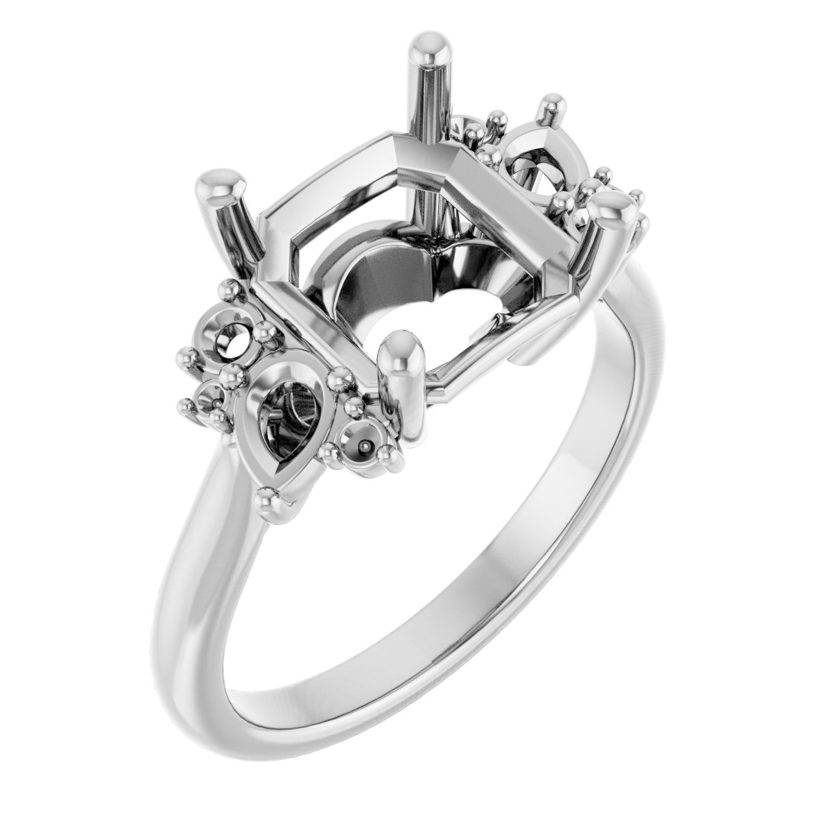 Accented Engagement Ring