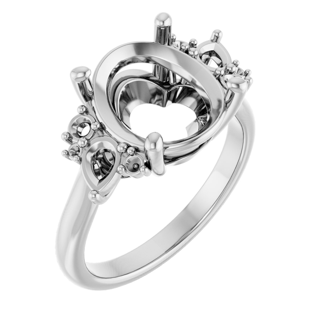 Accented Engagement Ring