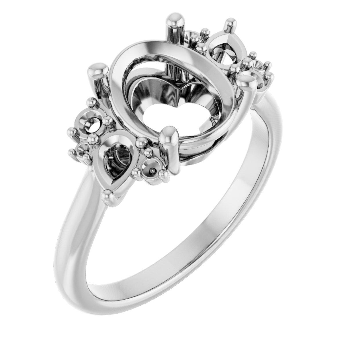Accented Engagement Ring