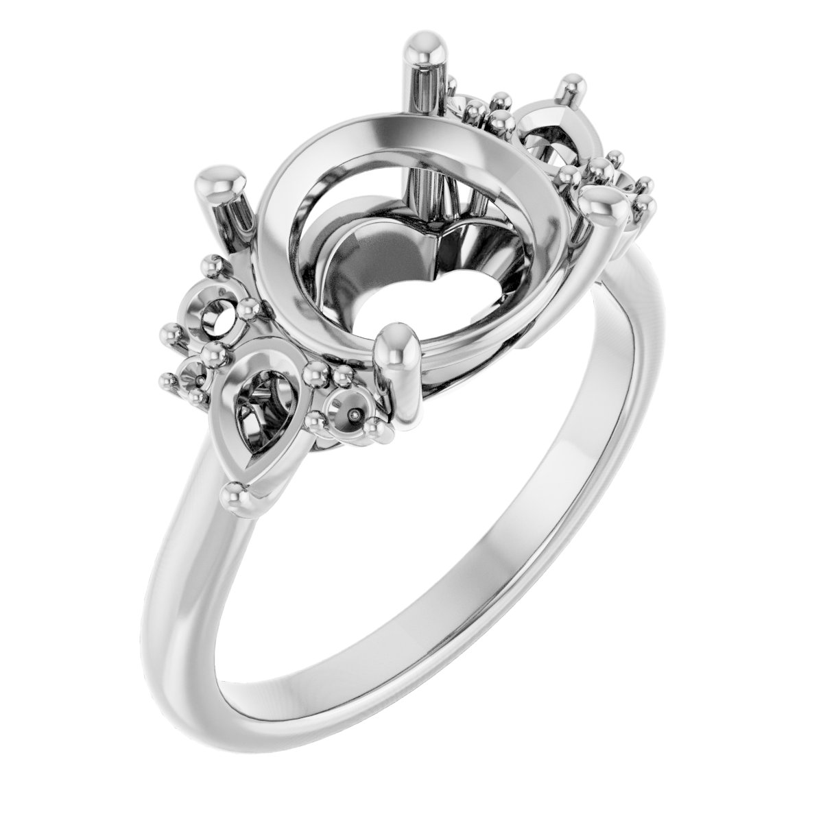 Accented Engagement Ring