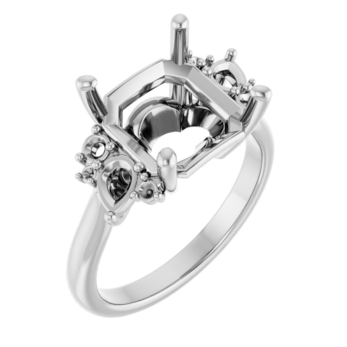 Accented Engagement Ring