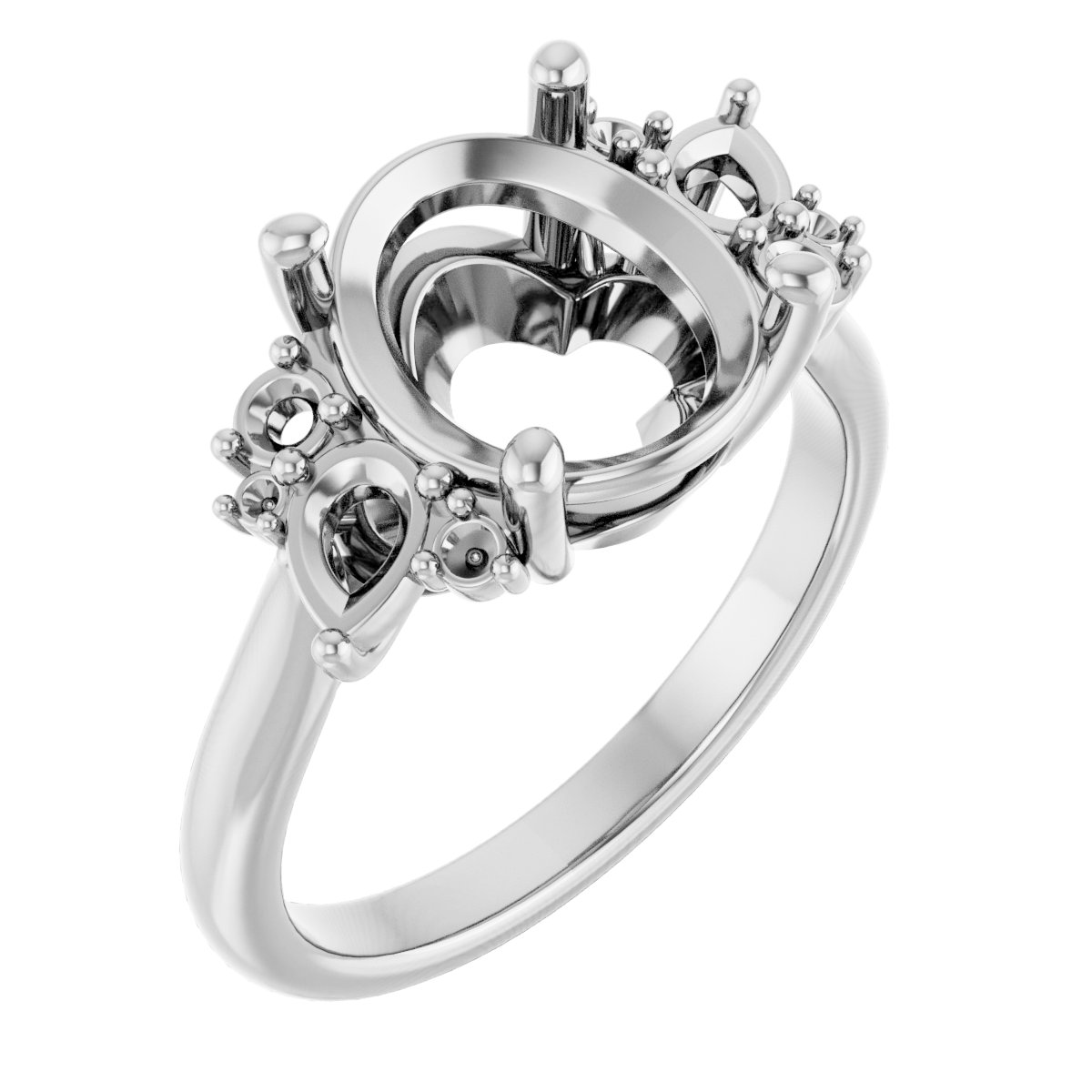 Accented Engagement Ring