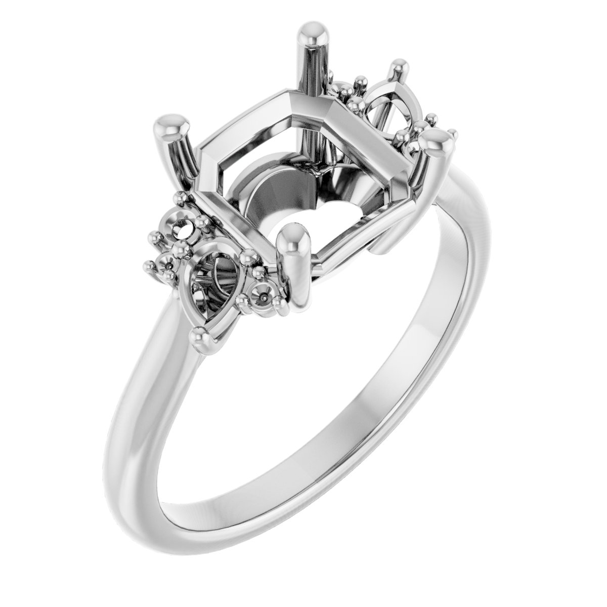 Accented Engagement Ring