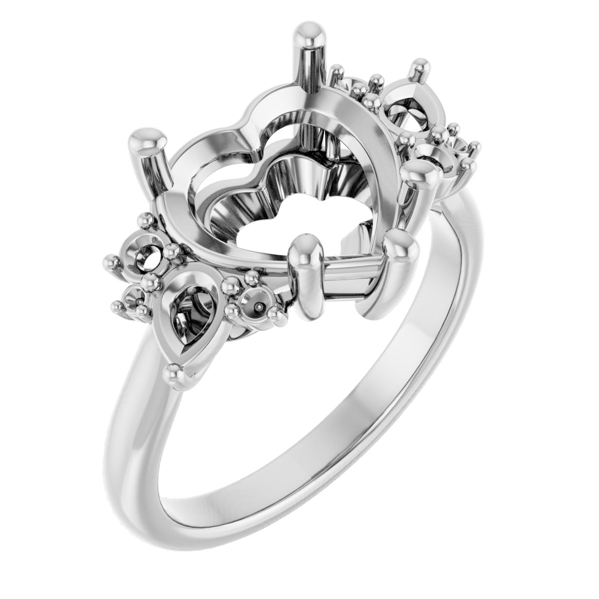 Accented Engagement Ring