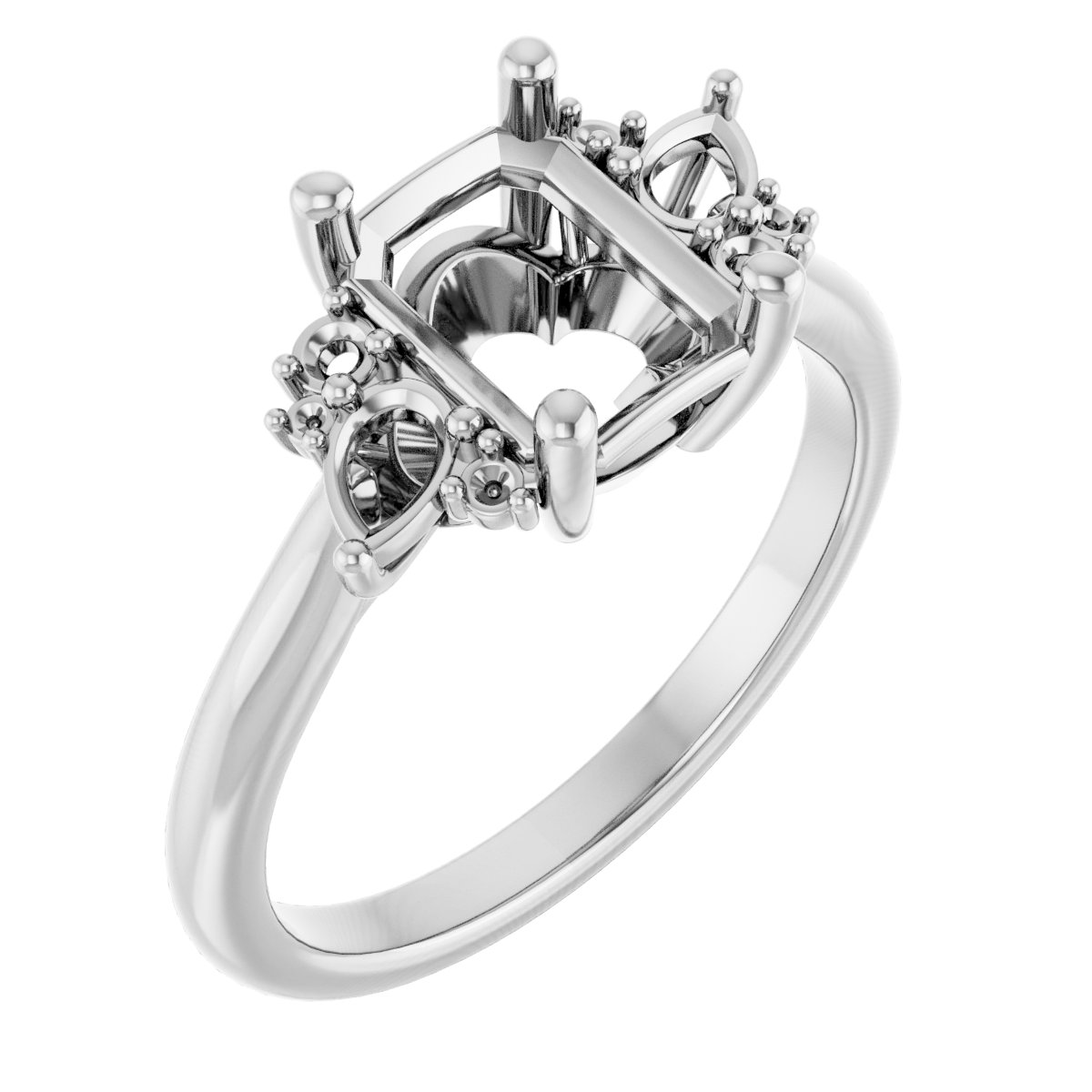 Accented Engagement Ring