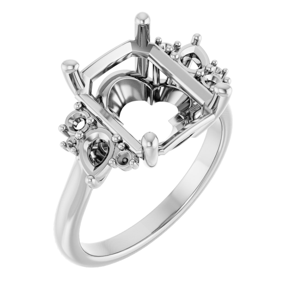 Accented Engagement Ring